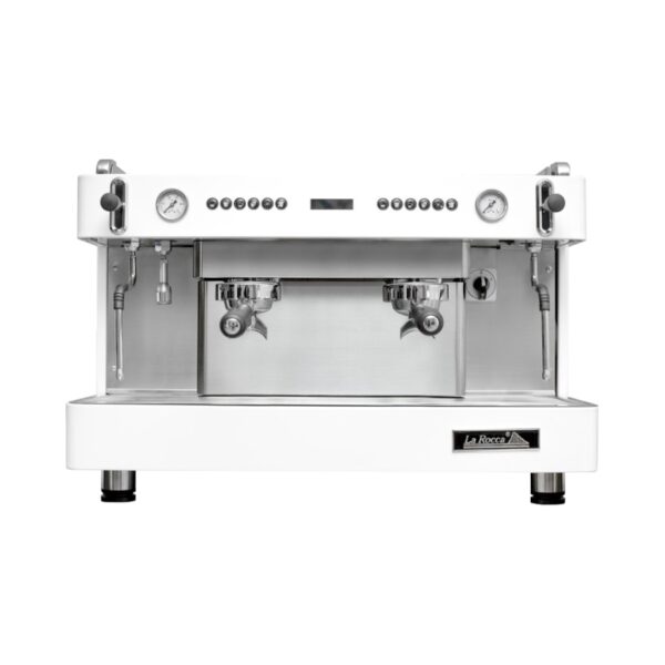Cafetera comercial La Rocca Venezia 2 grupos color blanco