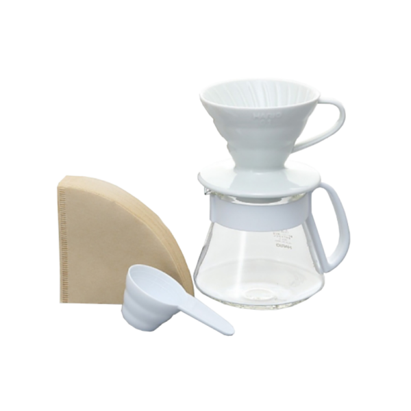 Coffee Server Set - Kit completo V60 Acrílico 02 blanco