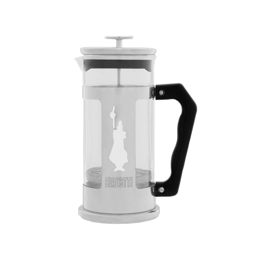 Cafetera prensa francesa para café de grano de 1000 ml, vidrio resitente a temperaturas y estructura de acero inoxidable