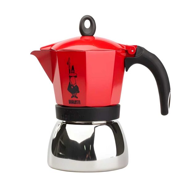 Moka Bialetti 6 Tazas Inducción Roja