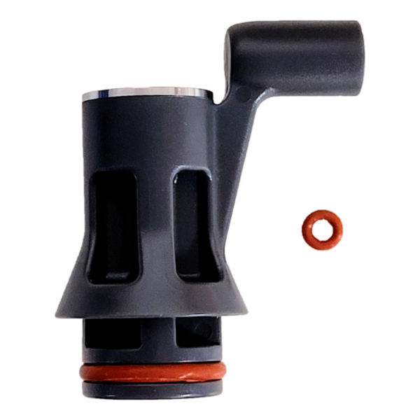 Repuesto de pistón original para máquinas de espresso manuales marca Flair vista de cerca junto