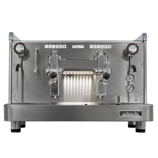 Cafetera La Rocca Retro 2 grupos vista frontal