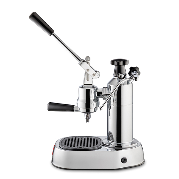 Cafetera Manual Europiccola Lusso La Pavoni vista lateral