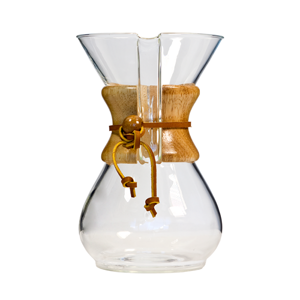 Chemex de 6 tazas con cuello de madera