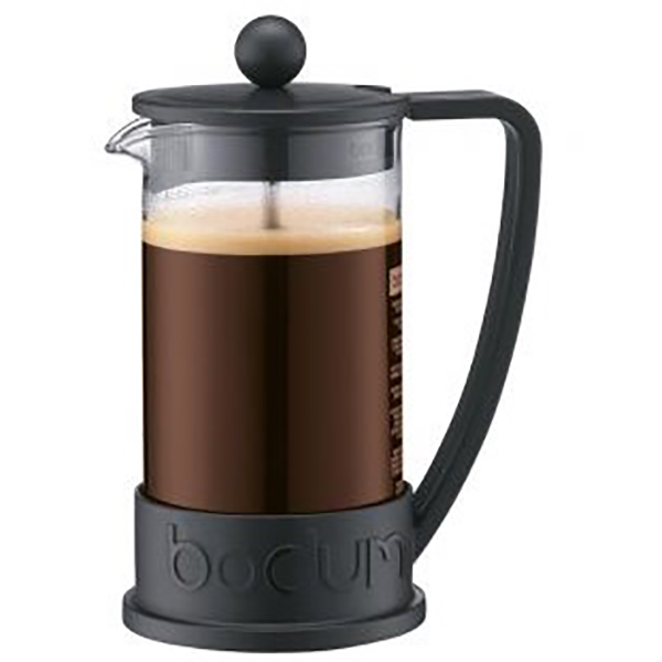Prensa Francesa Bodum 3 tazas 0.35 litros color negro