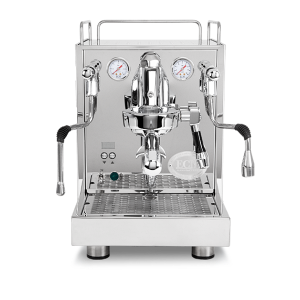 Cafetera de alta gama para espresso y latte de hogar ECM Mechanika Max color inoxidable